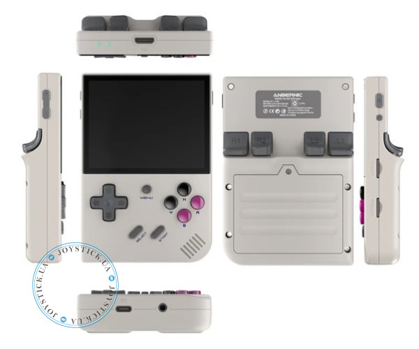 Portable Retro Gaming Console - Anbernic RG35XX Plus - H700 quad core WIFI 64GB + 128GB Memory 5000 Games 3300mAh Color Gray
